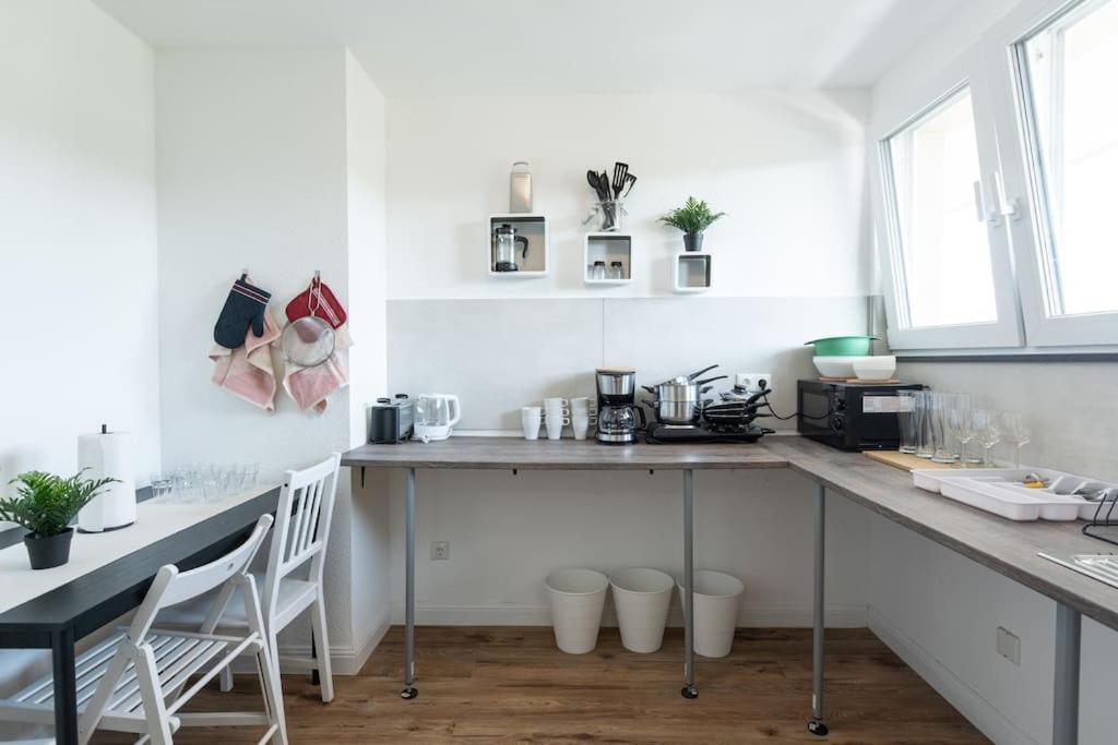 Nature Inspiration Apartment With Balcony & Grill Bbq In Duisburg Mitte Central Station 10 Mins & Big Tv With Photo Lights Dış mekan fotoğraf